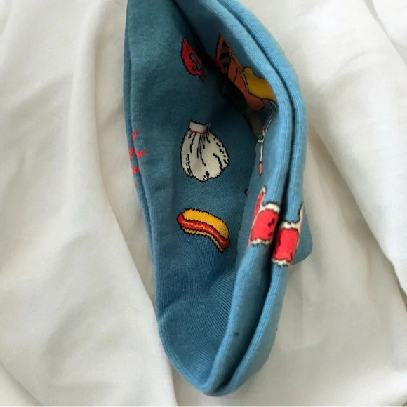 Sock It to Me Unisex Blue Crew Socks - Grillin' It  One Size Fits 7-13 - Picture 5 of 9